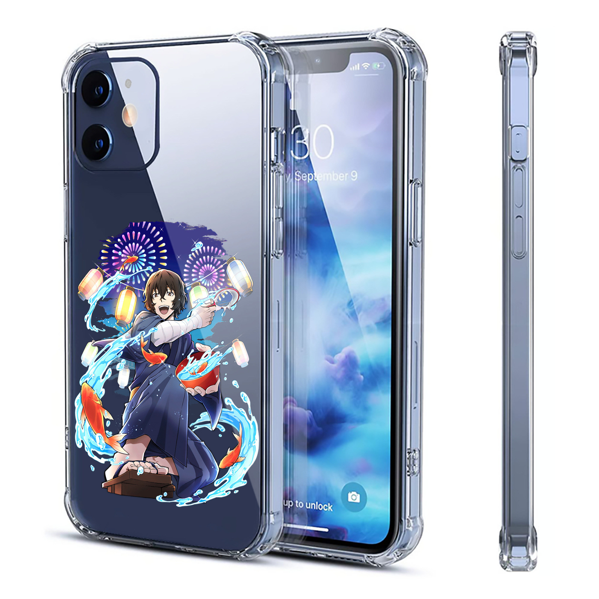（画像用） 文豪ストレイドッグス Bungo Stray Dogs 【iPhone 12シリーズ対応】透明スマホケース（クリアソフトケース）